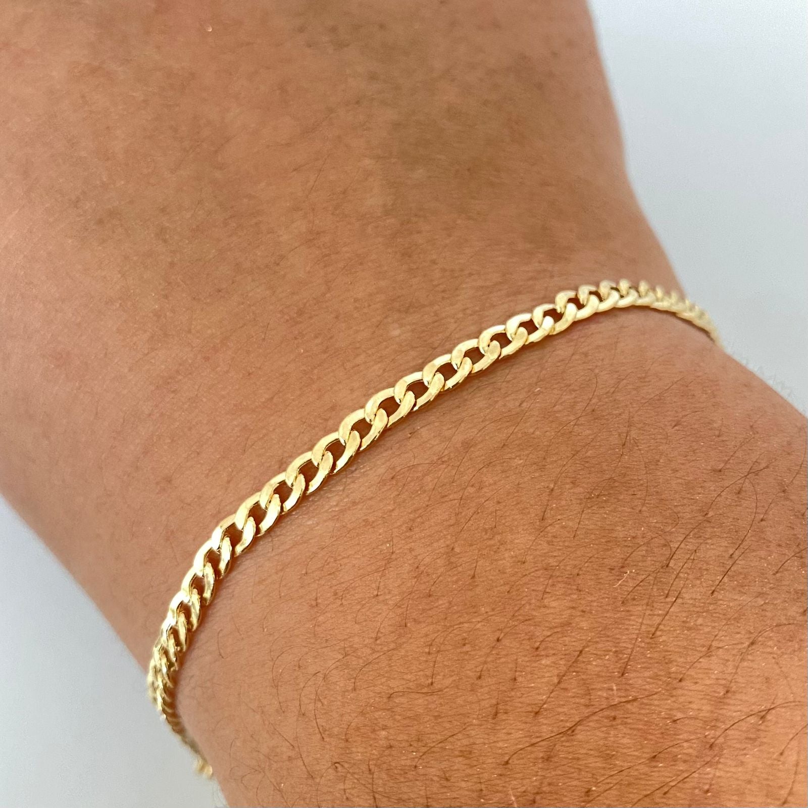 Pulso It cubano Oro amarillo 18k +1 / 2,3 Gr / 3,35 mm / 19 Cm